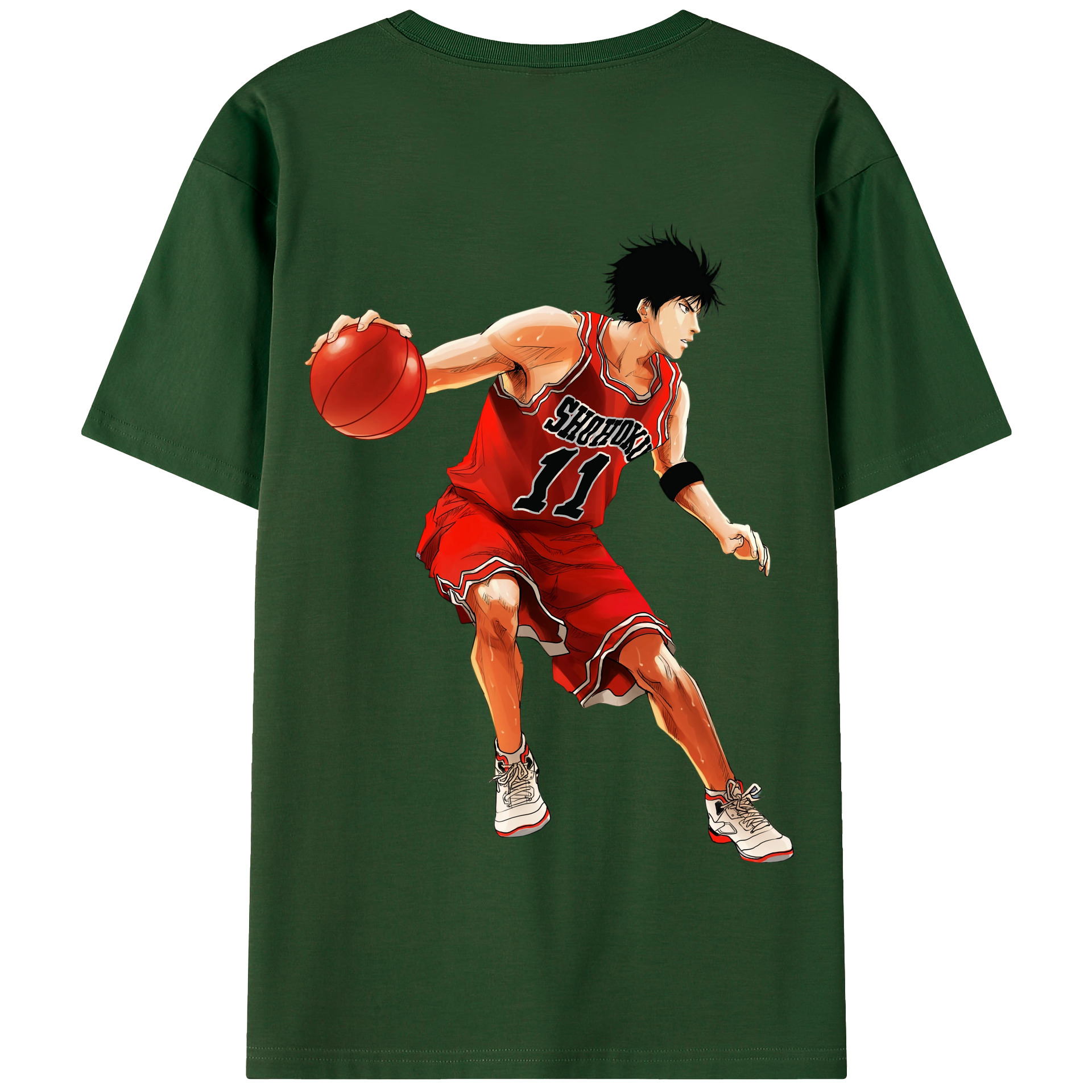 SLAM DUNK／スラムダンク 綿100％半袖Tシャツ（背面プリント）